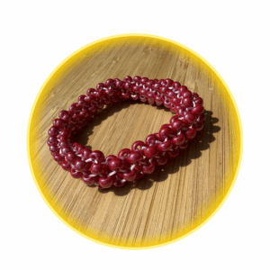 002 hodná gumička červená perleť