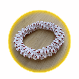 003 hodná gumička červeno bílá