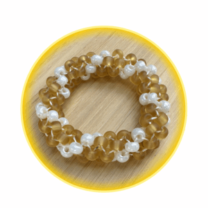 013 hodná gumička zlato bílá