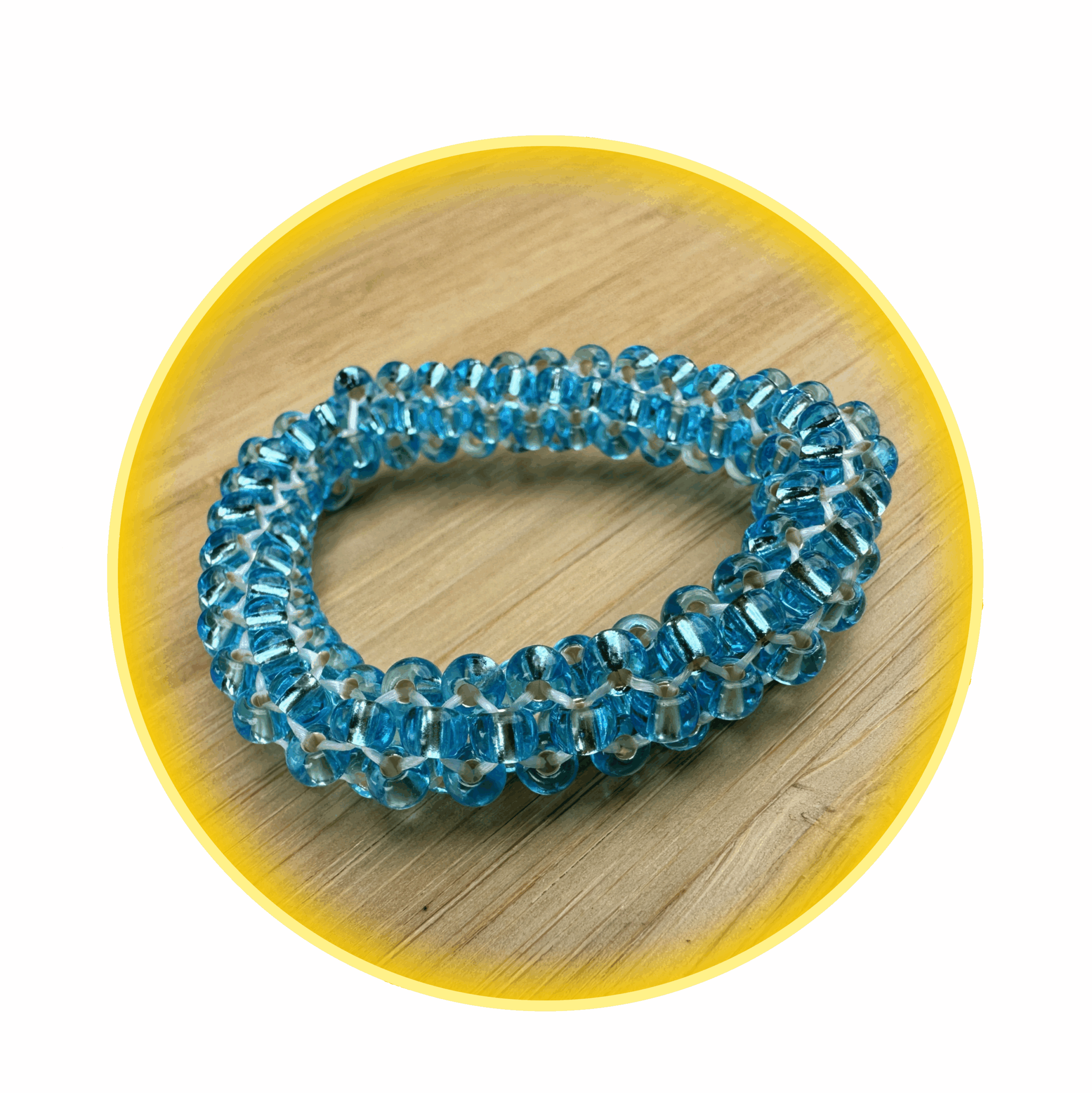 016 hodná gumička zářivá modrá