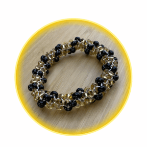 017 hodná gumička zlato černá