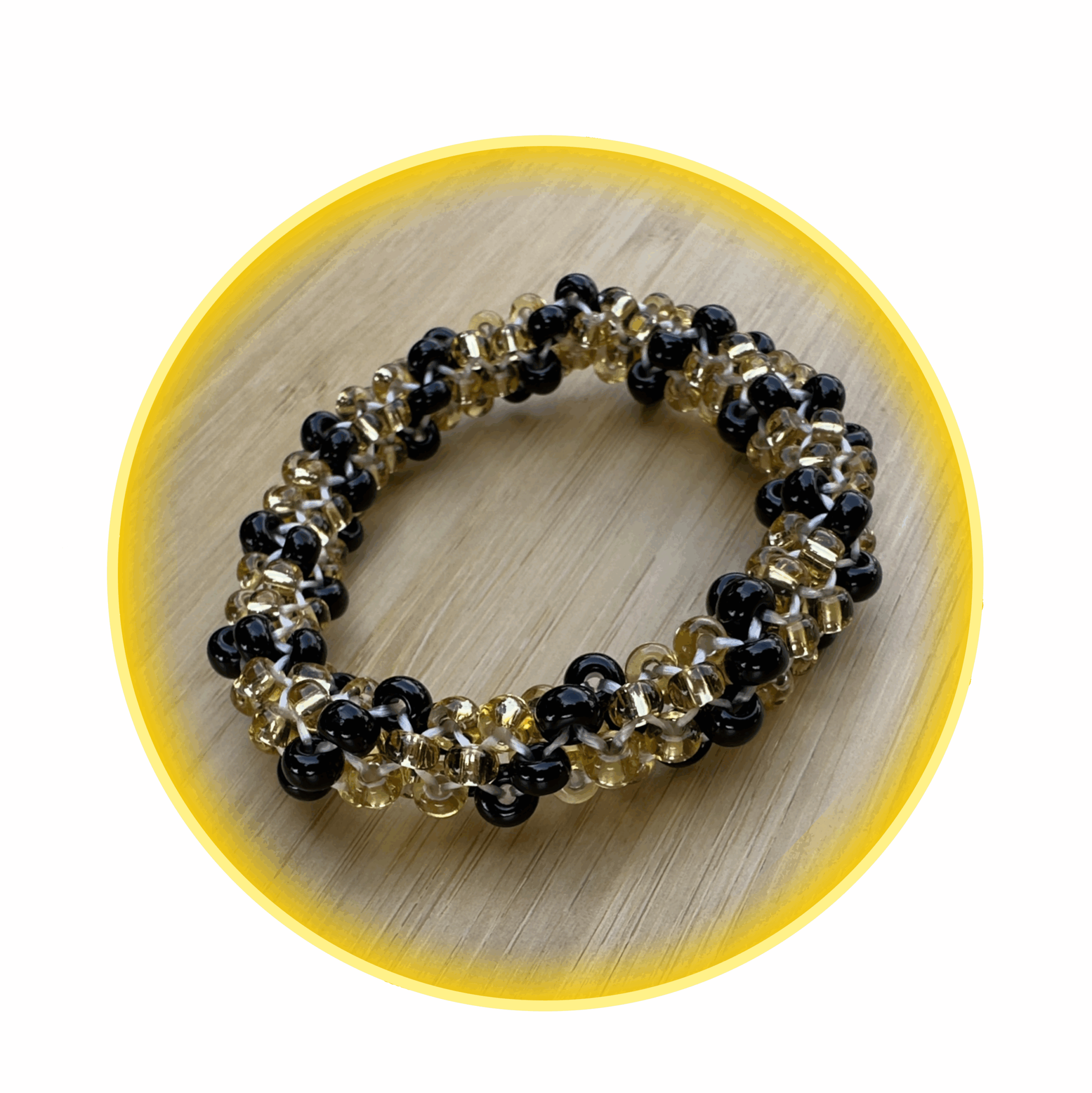 017 hodná gumička zlato černá