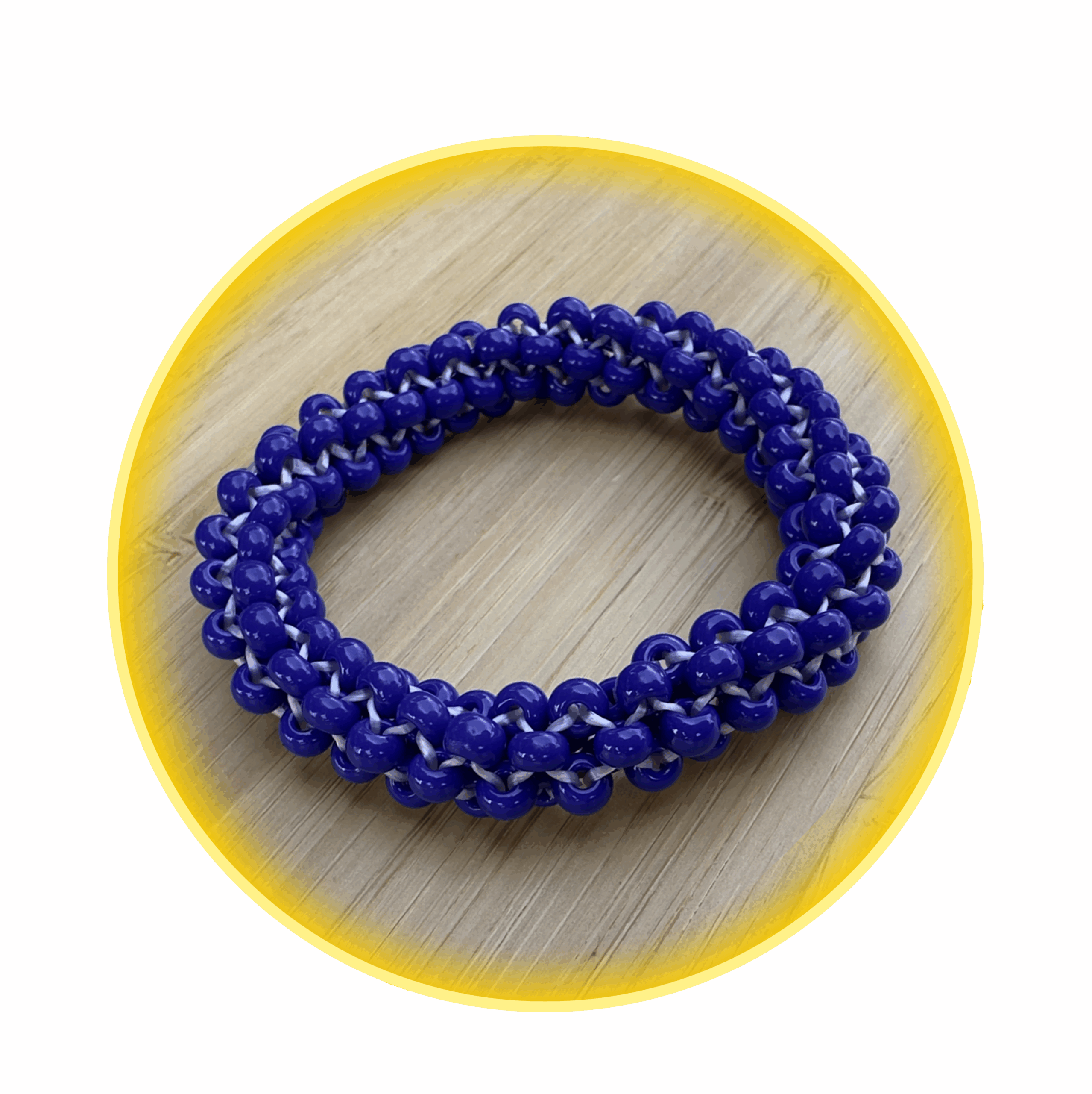 032 hodná gumička modrá