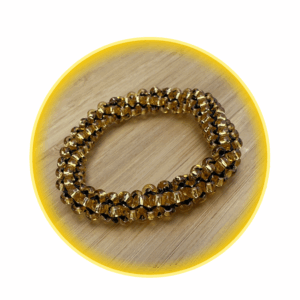 043 hodná gumička zlato černá