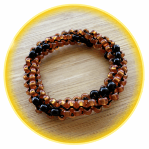 063 hodná gumička oranžovo černá